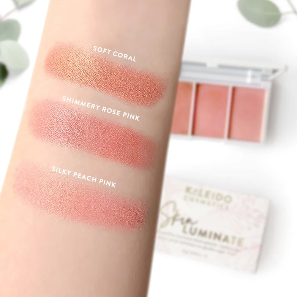 Kaleido Cosmetics Skinluminate Superfine Luminous Blush Palette, 12g/0.42oz
